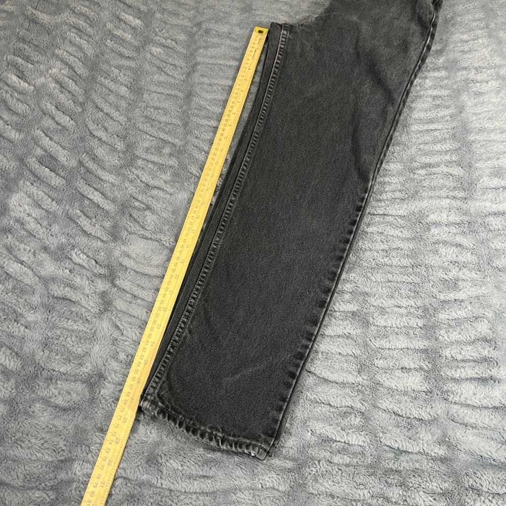 Vintage Levis 560 Loose Fit Straight Leg Jeans Black Made in USA 90s Womens 3 S - Picture 7 of 8